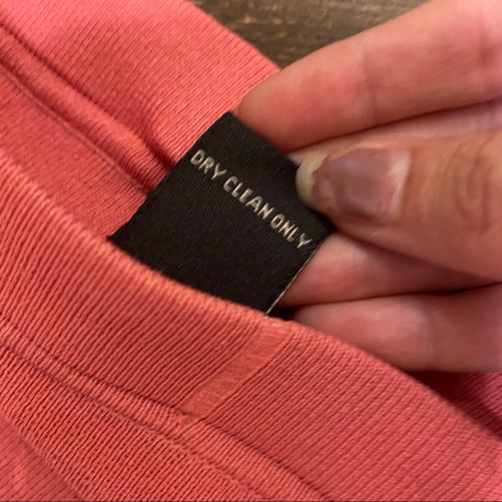 Vintage Peck & Peck muted pink long knit maxi skirt with slit M - Picture 13 of 15